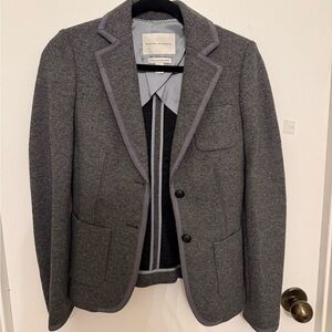 Banana Republic Charcoal and Light Gray Blazer